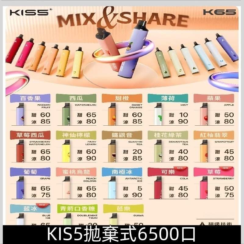 KIS5 6500口拋棄式電子煙 KIS5 6500口拋棄式電子煙