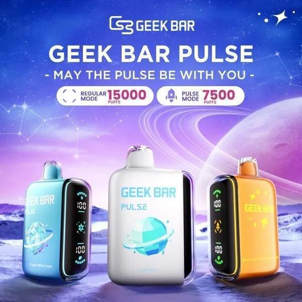 geek bar拋棄式15000口 Geek Bar Pulse 15000口小火箭拋棄式電子煙 | 美國大牌 · 智能雙模式・多口味現貨:圖片 1